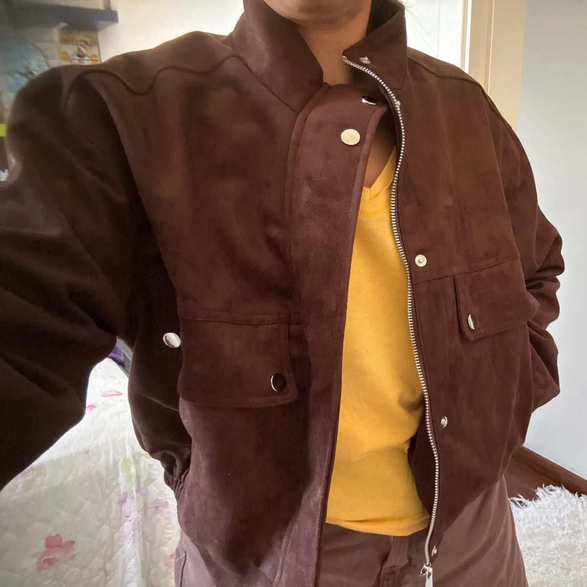 Nicole Faux Suede Jacket