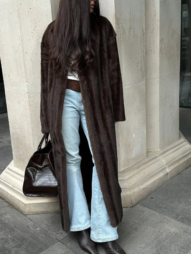 Suzy Faux Fur Maxi Coat