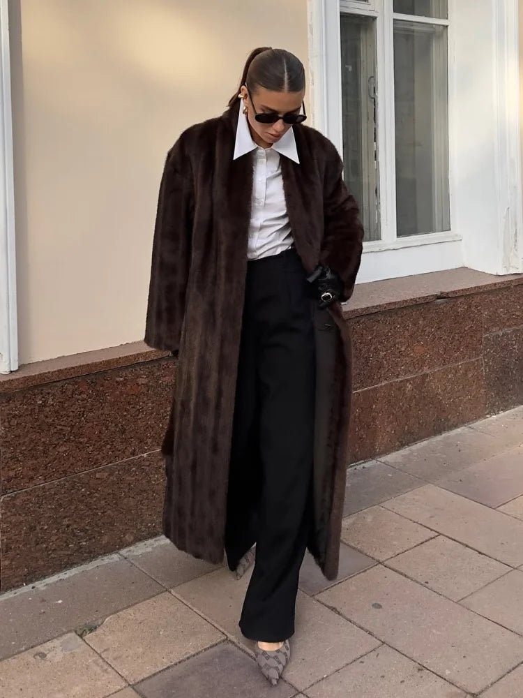 Suzy Faux Fur Maxi Coat