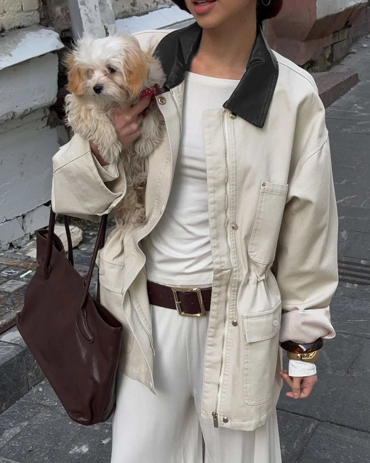 Therese Drawstring Oversized Jacket