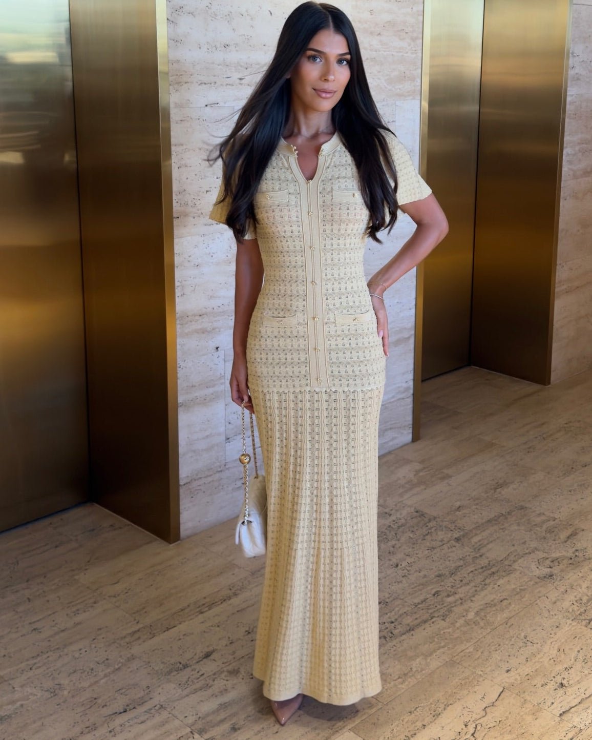 Beatrice Ribbed Knit Maxi Dress