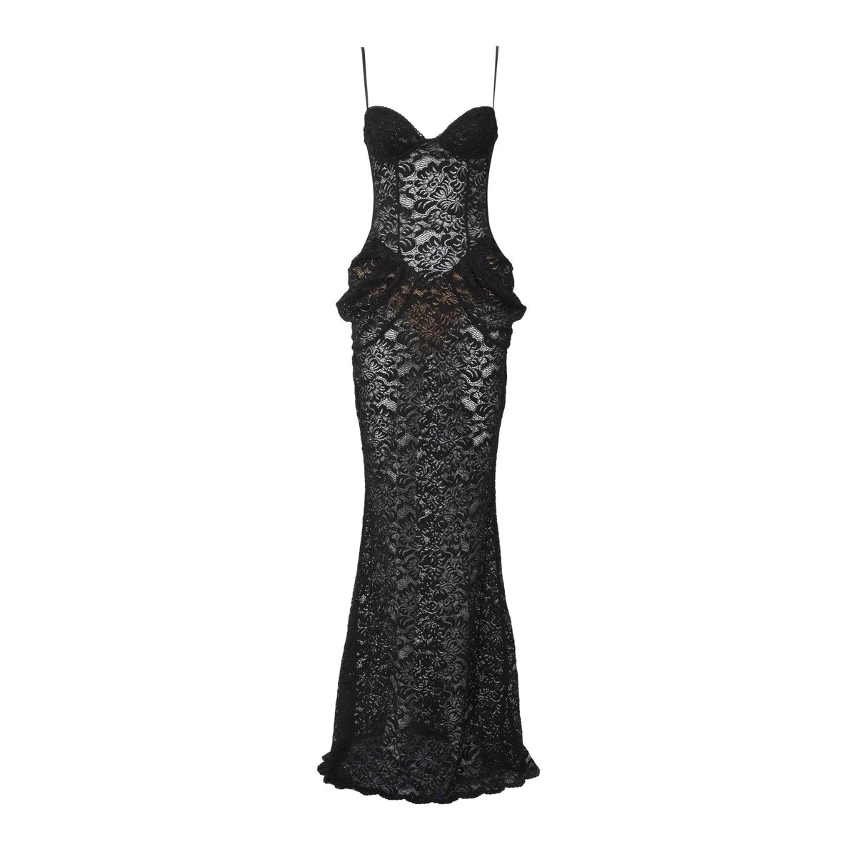 Isabella Corset Lace Maxi Dress