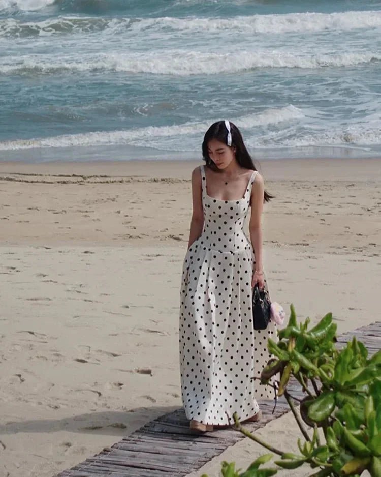 Jasmine Polka Dot Midi Dress