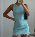 Lia Sheer Sleeveless Mini Dress