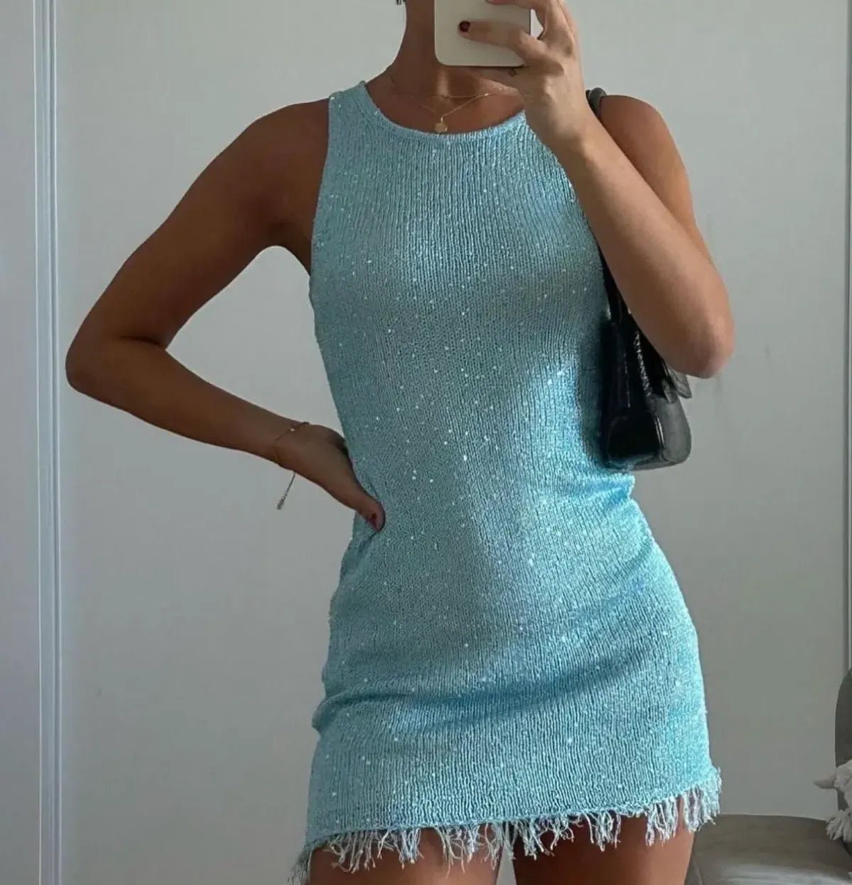 Lia Sheer Sleeveless Mini Dress