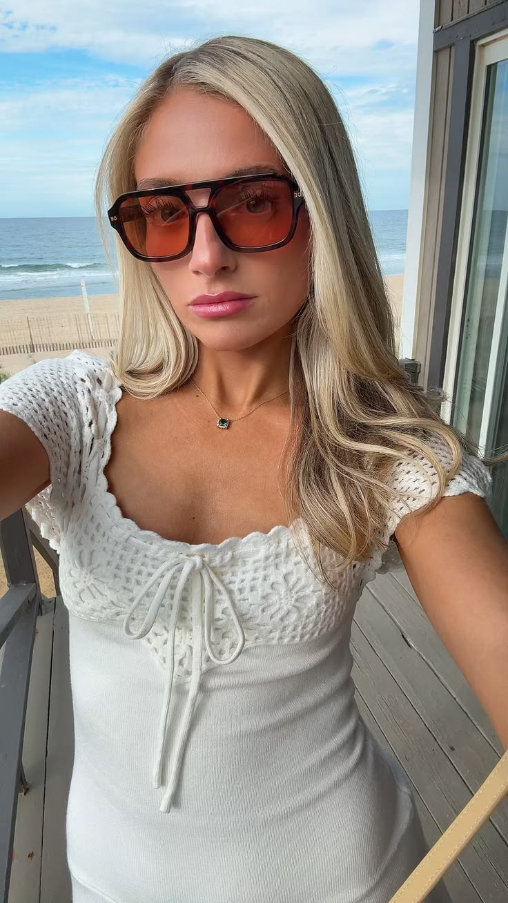 Nadia Crochet Square Neck Mini Dress