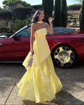 Ophelia Asymmetric Sheer Maxi Dress