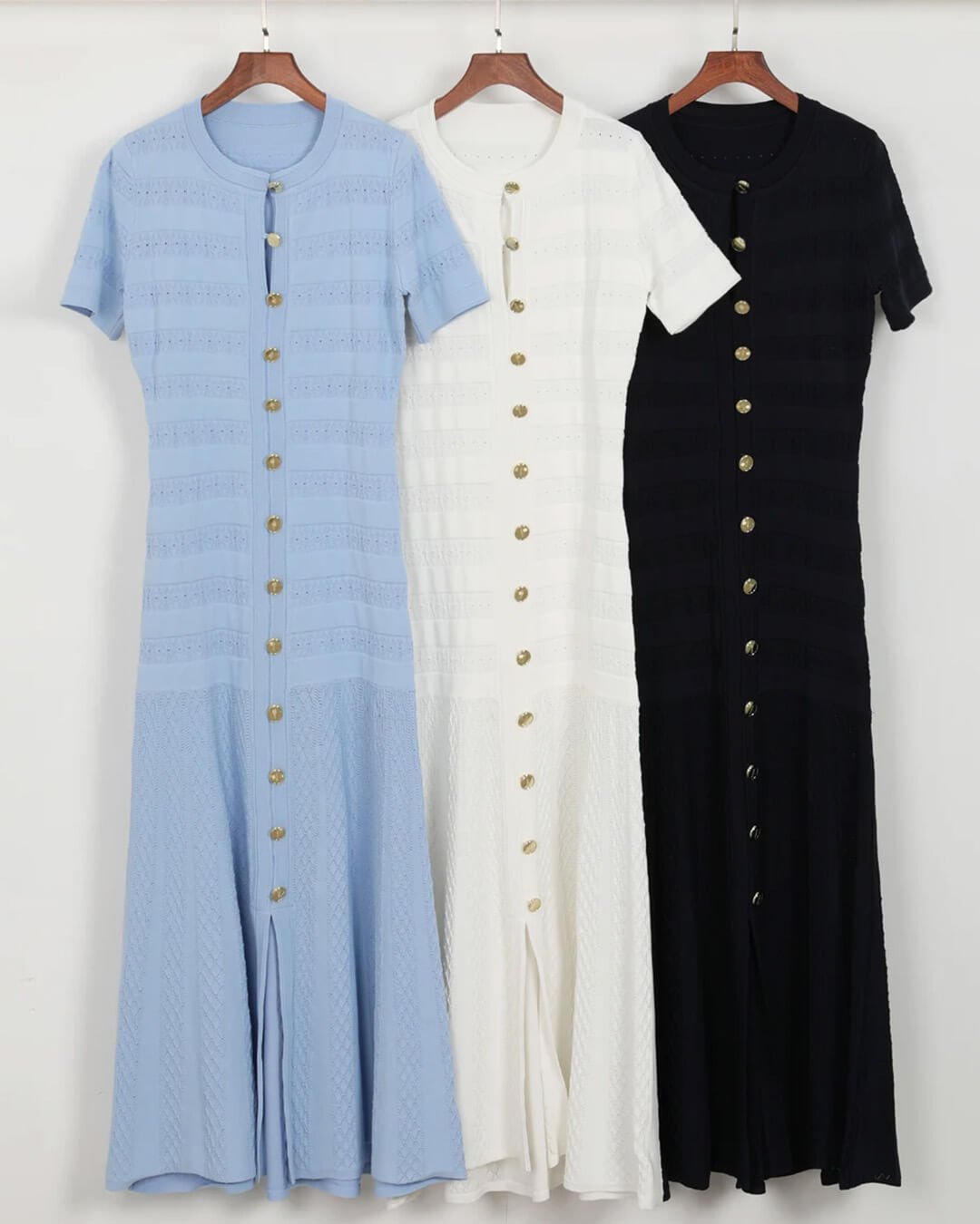Celeste Ribbed Knit Midi Dress