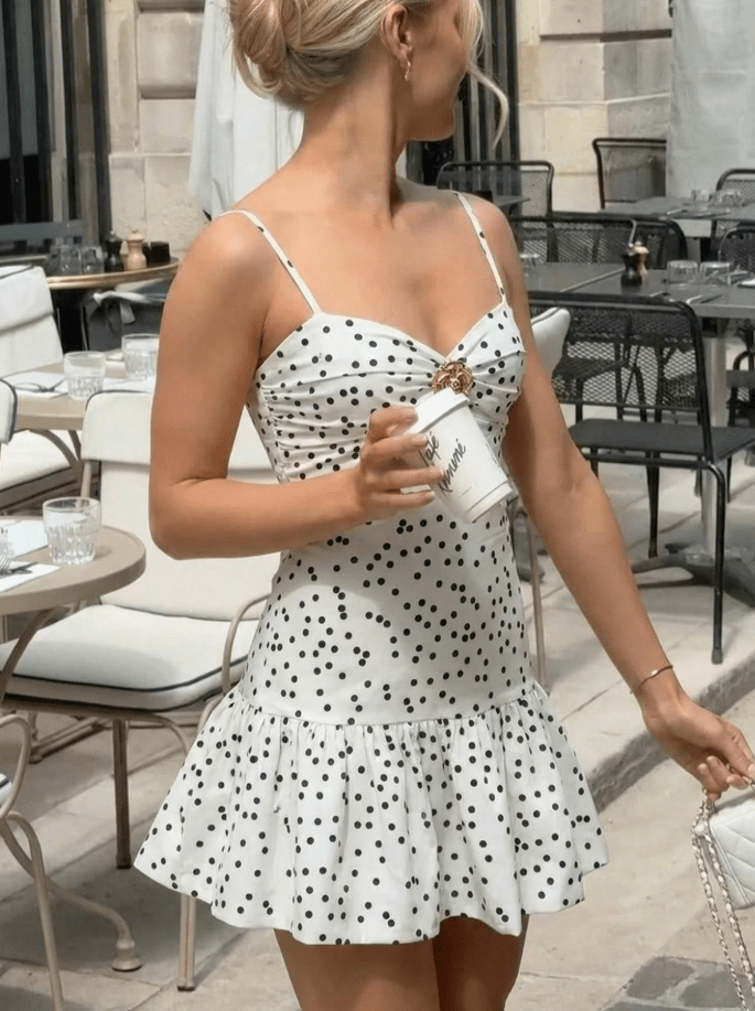 Sophia Polka Dot Mini Dress