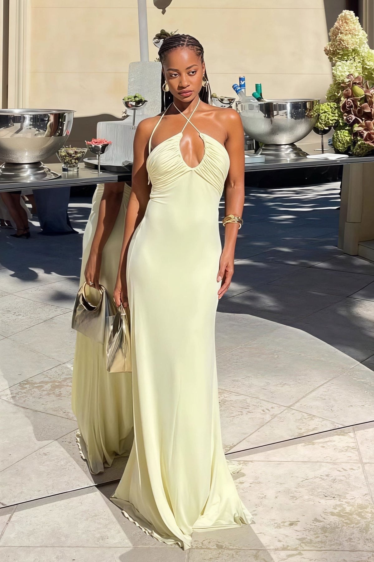 Valentina Halter Mermaid Maxi Dress