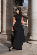 Veronica Mock Neck Maxi Dress