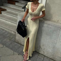 Bernadette Ribbed Knit Maxi Dress