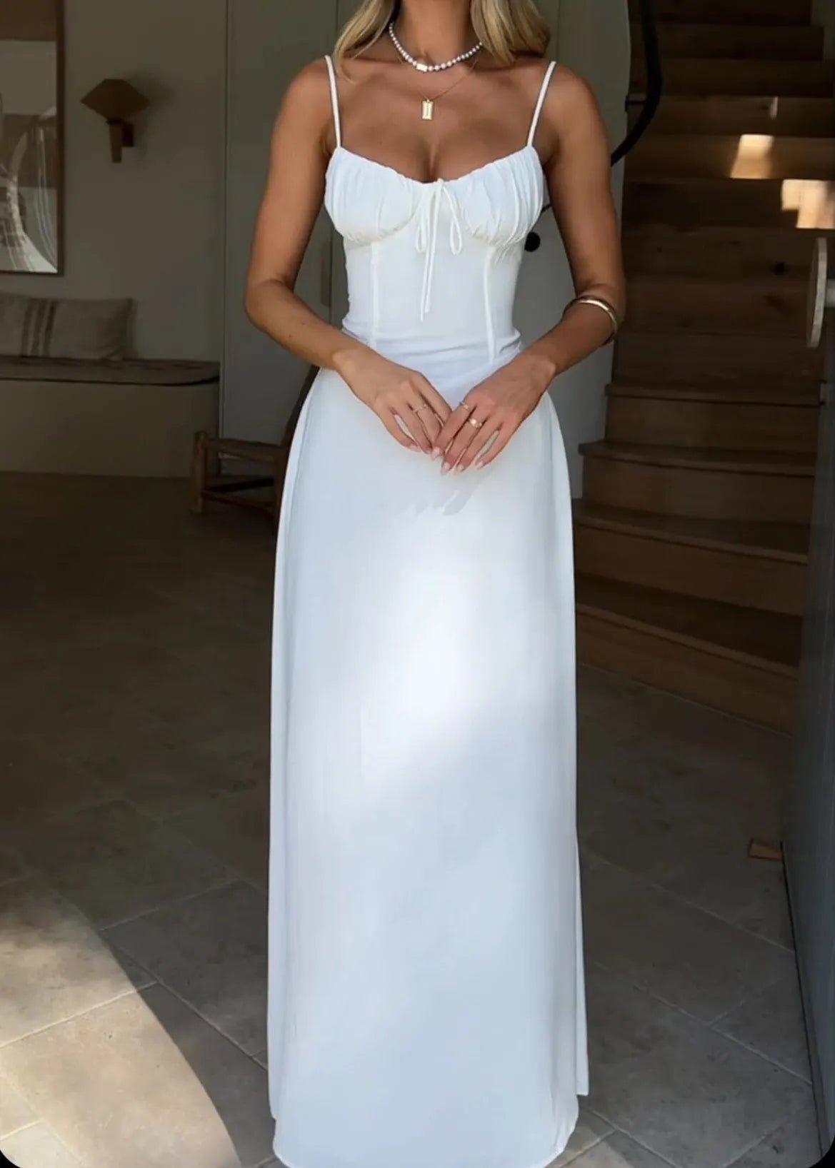Bianca Corset Bodice Maxi Dress