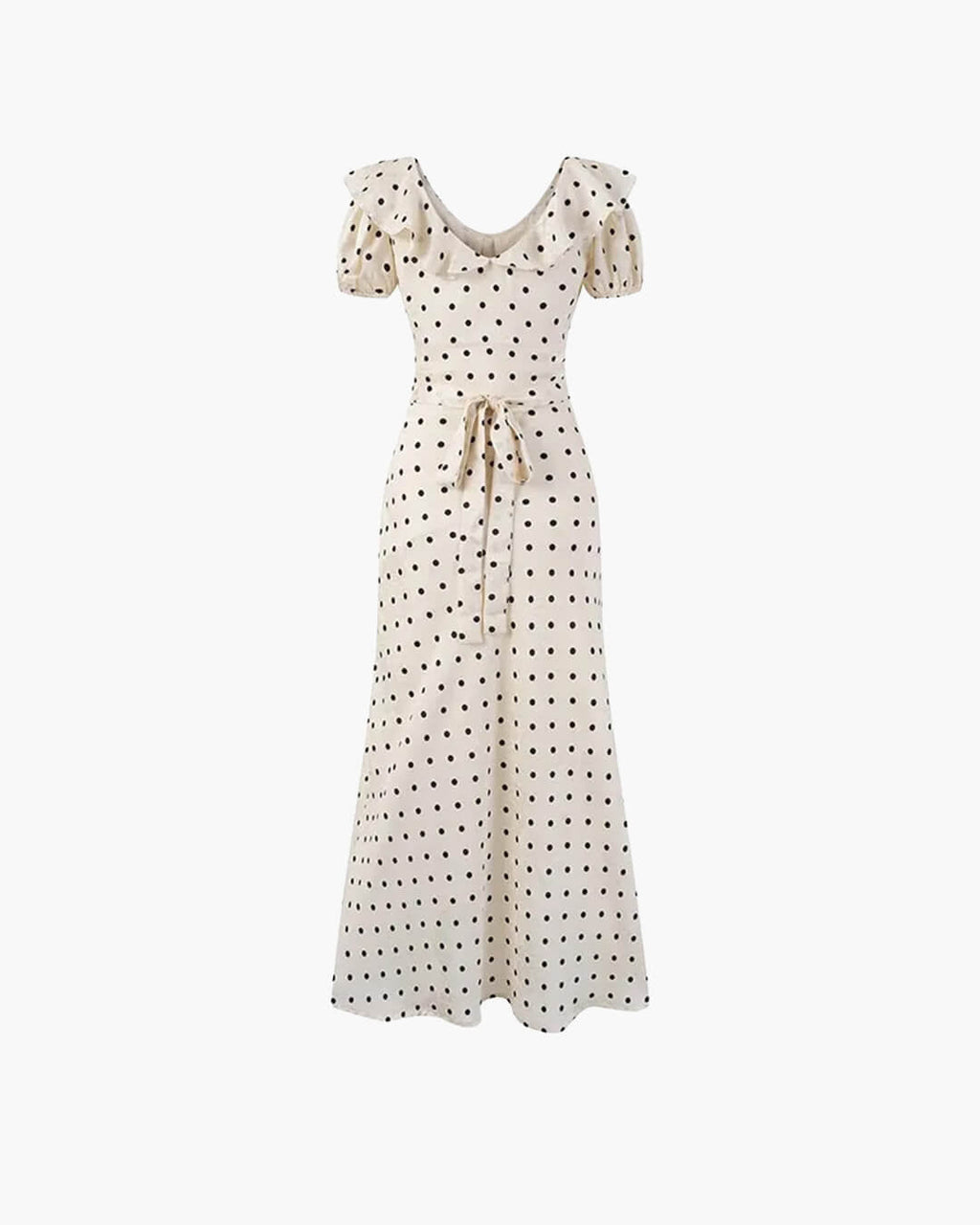 Rachel Polka Dot V-Neck Maxi Dress