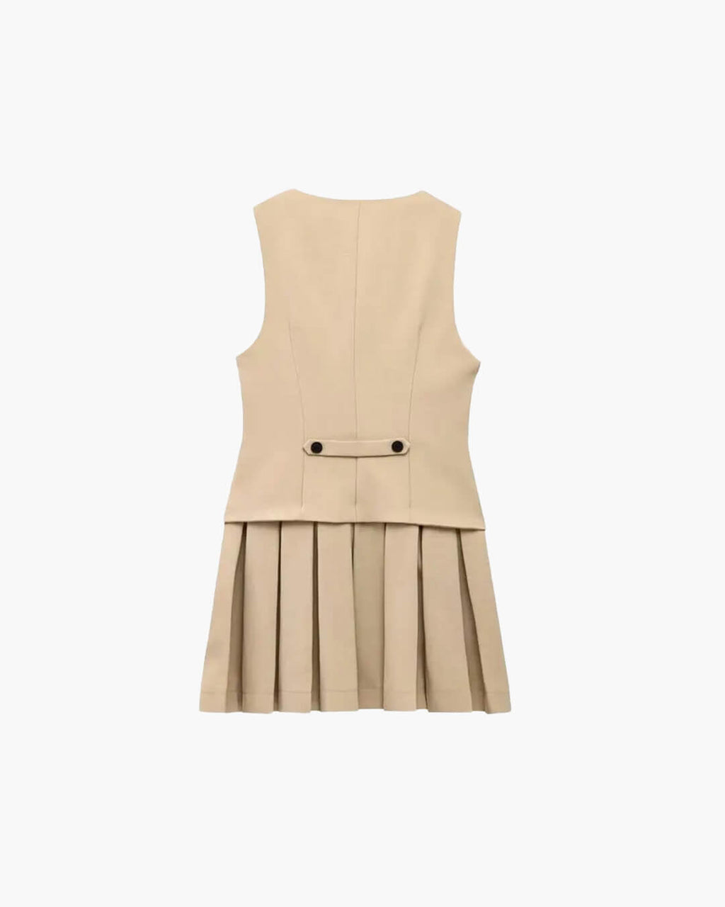 Cheryl Sleeveless Pleated Mini Dress