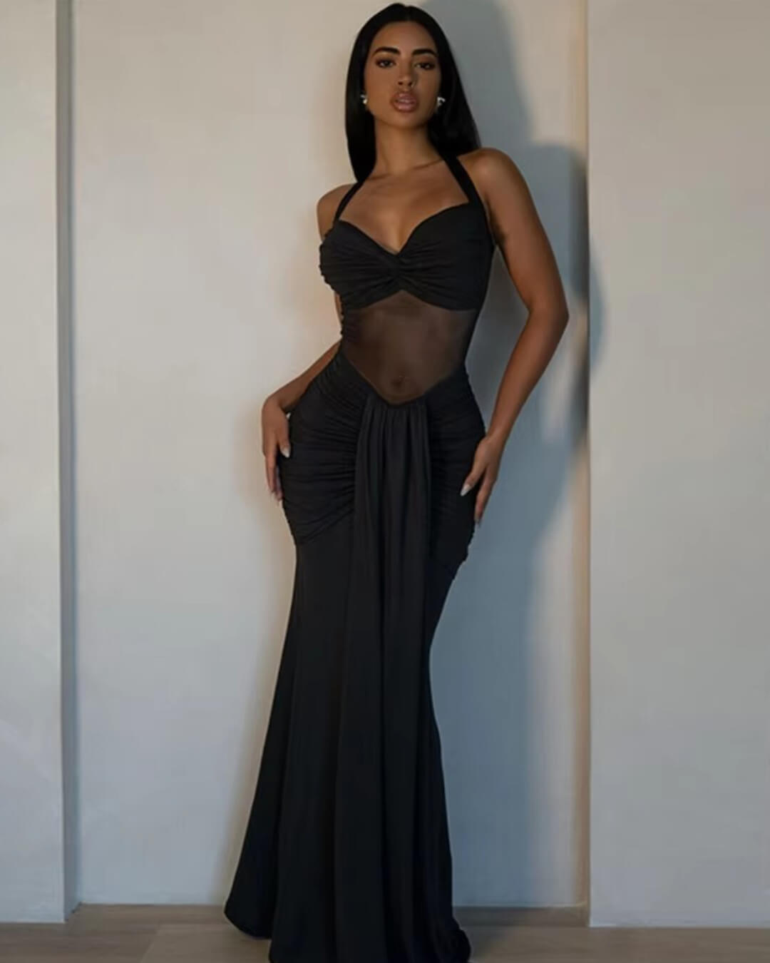 Fenella Sırtı Açık Maxi Elbise