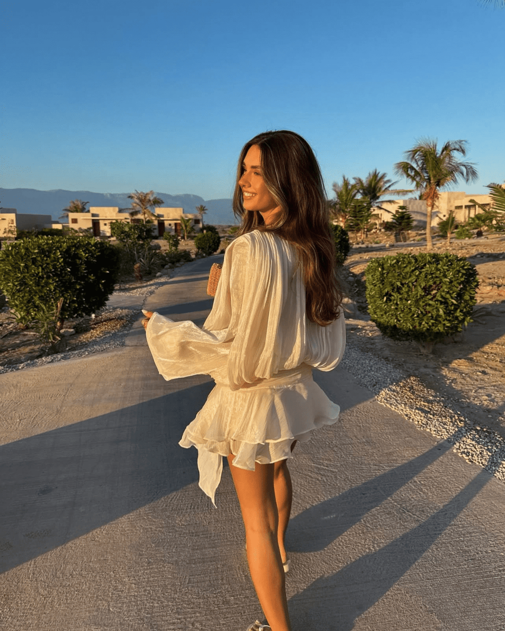 Gwyneth Blouson Mini Dress