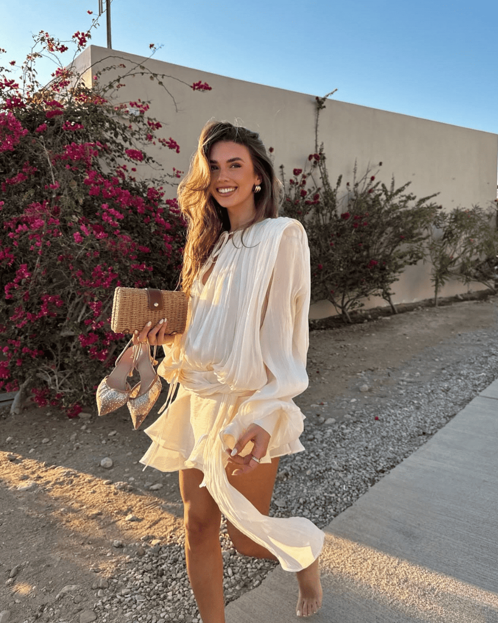 Gwyneth Blouson Mini Dress