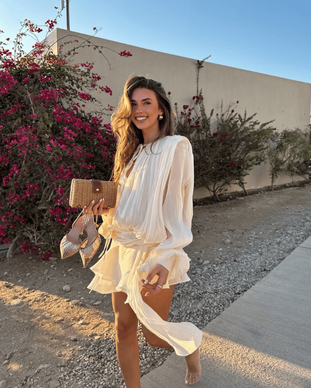 Gwyneth Blouson Mini Dress