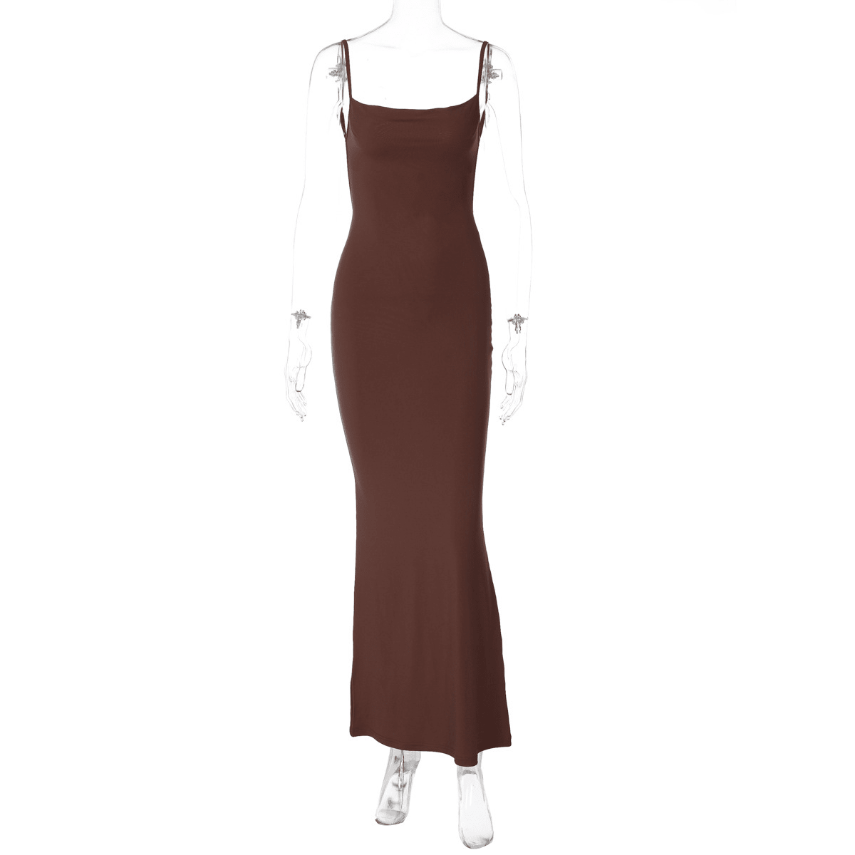 Janet V Neck Strap Maxi Dress