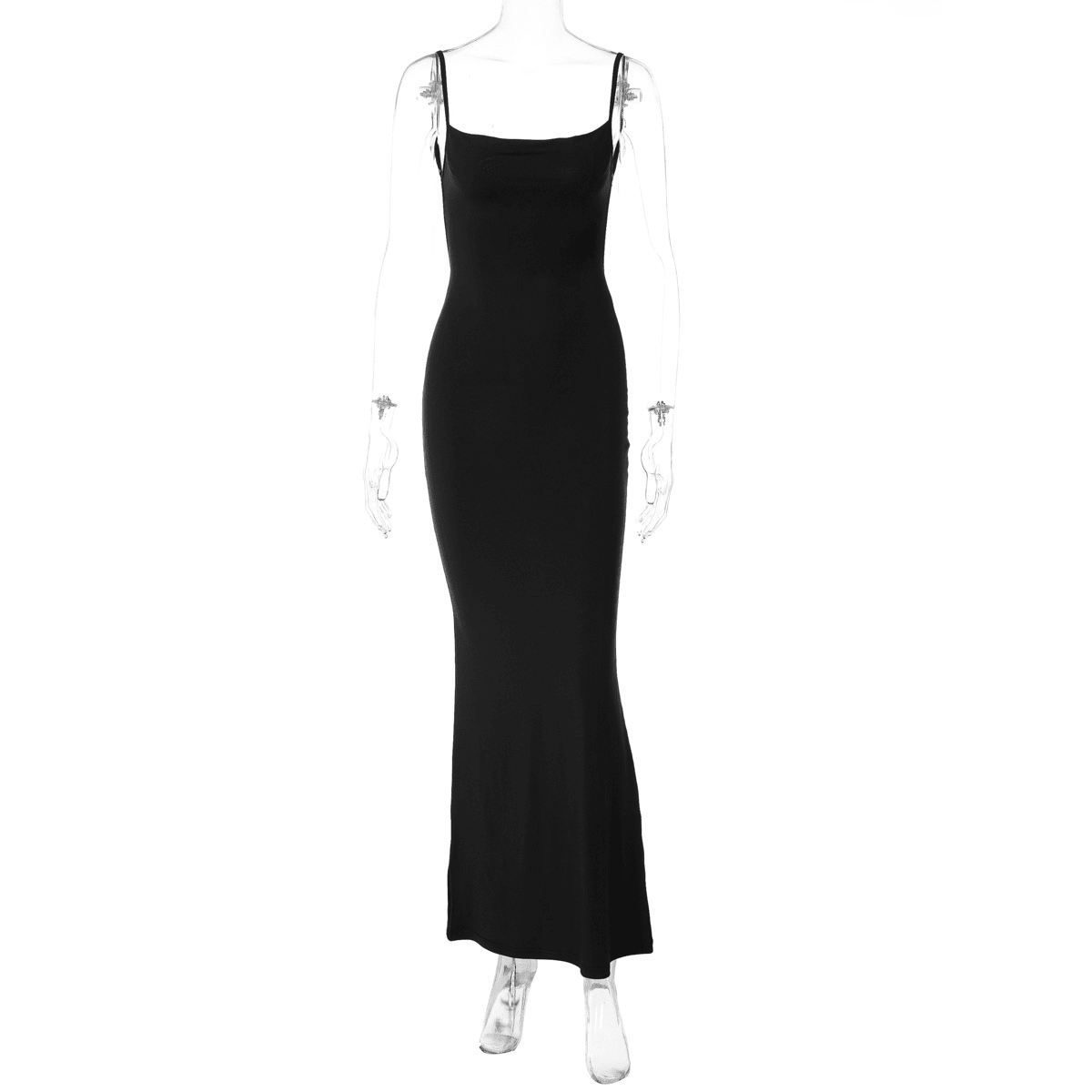 Janet V Neck Strap Maxi Dress