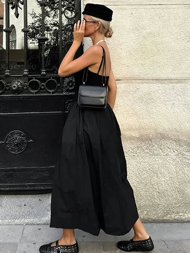 Jesse Spaghetti Strap Drop Waist Midi Dress