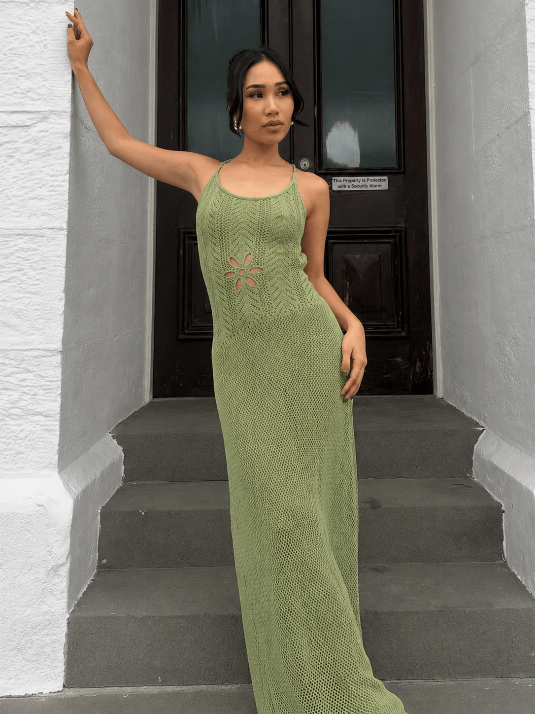 Lilith Hollow Knit Maxi Dress
