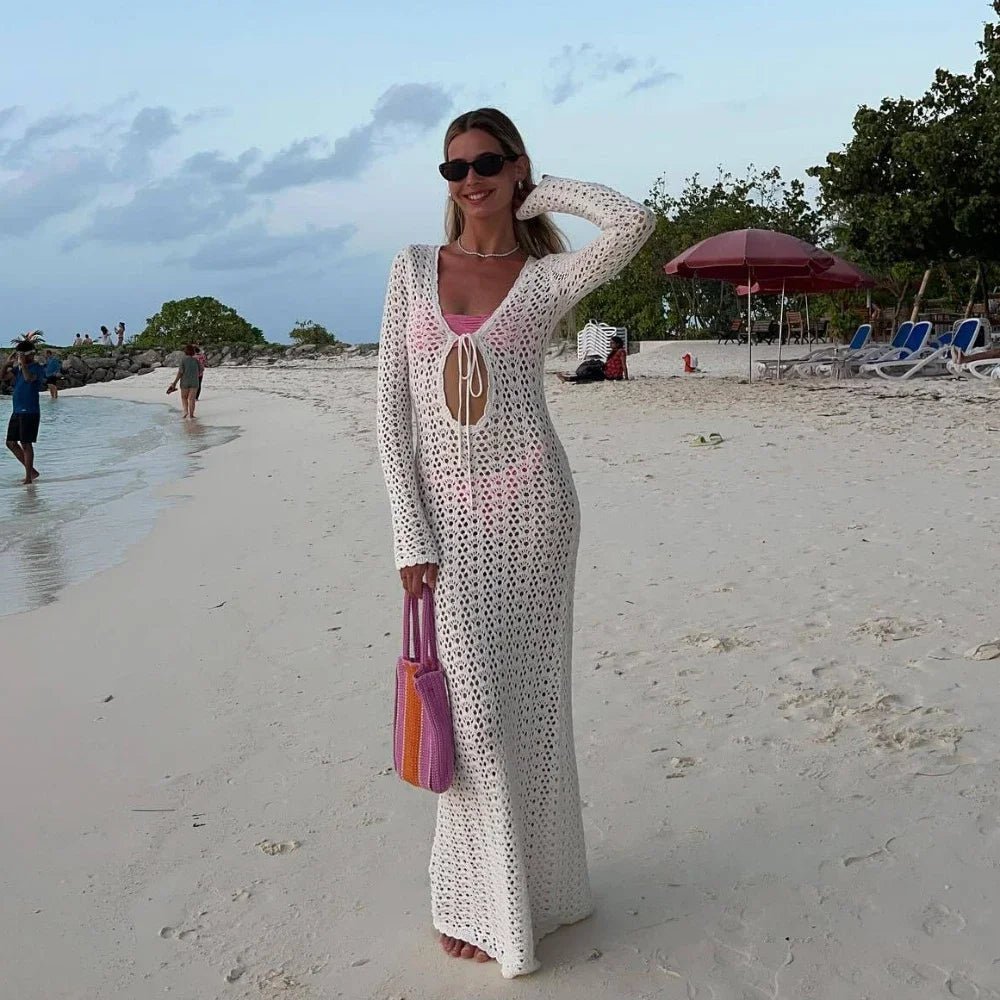 Lori Hollow Out Crochet Beach Dress