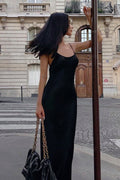 Rica Satin Backless Maxi Dress