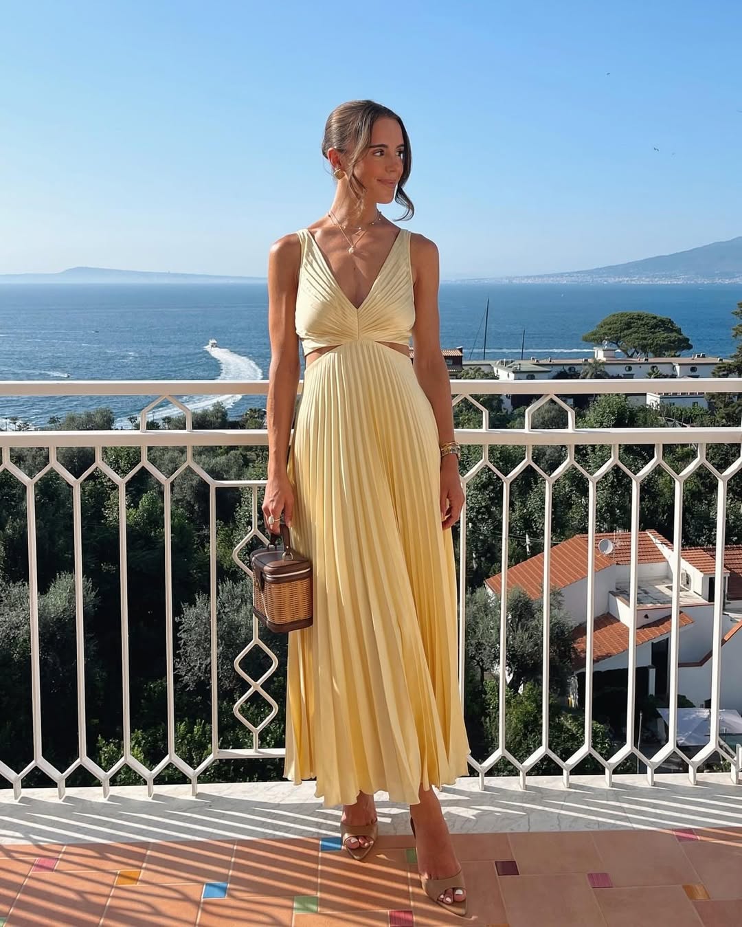 Rona V-Neck Cutout Sleeveless Maxi Dress