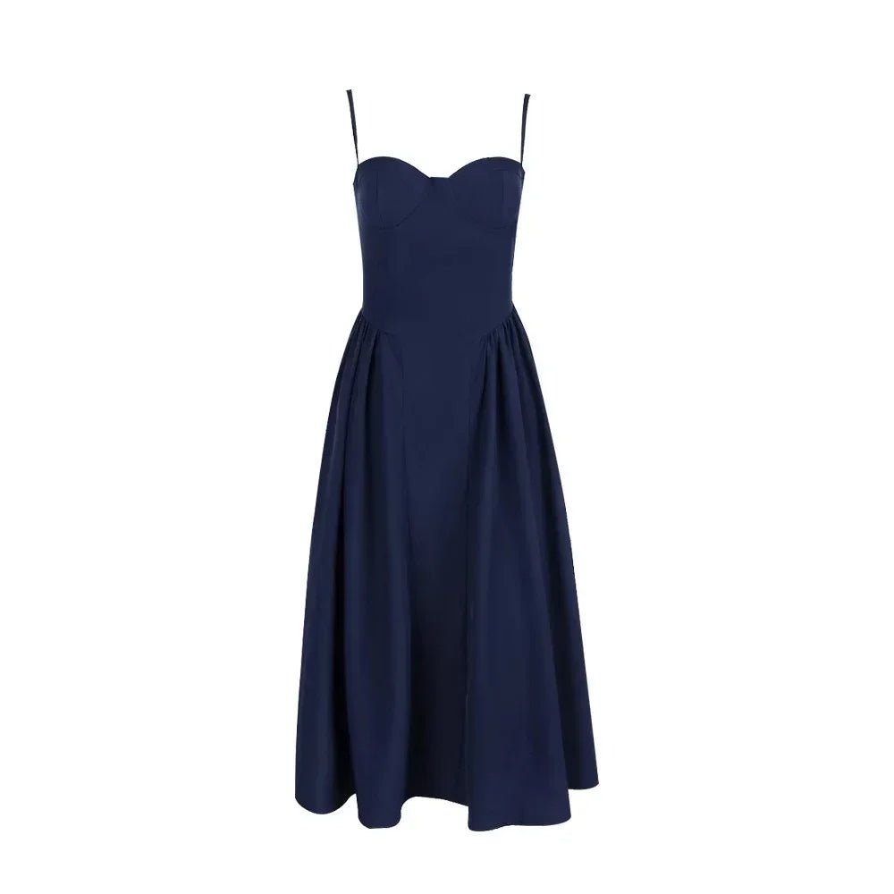 Sylvia Sleeveless Strap Midi Dress