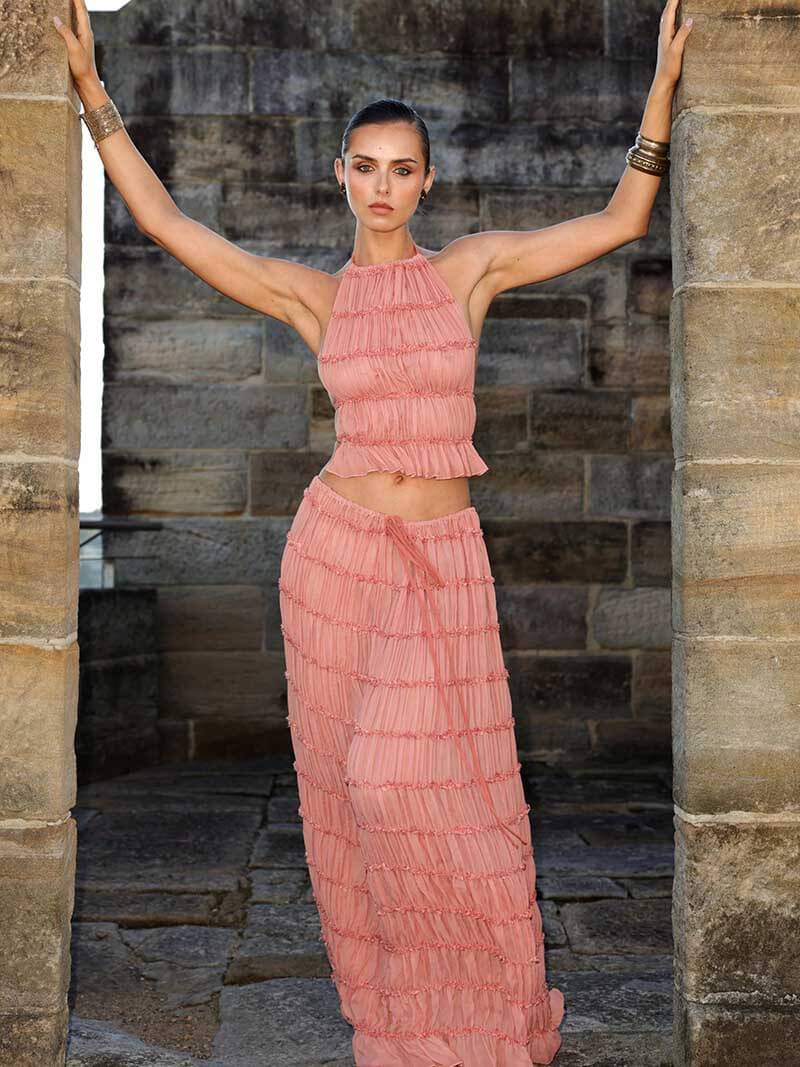 Valerie Two-Piece Set with Frill Details