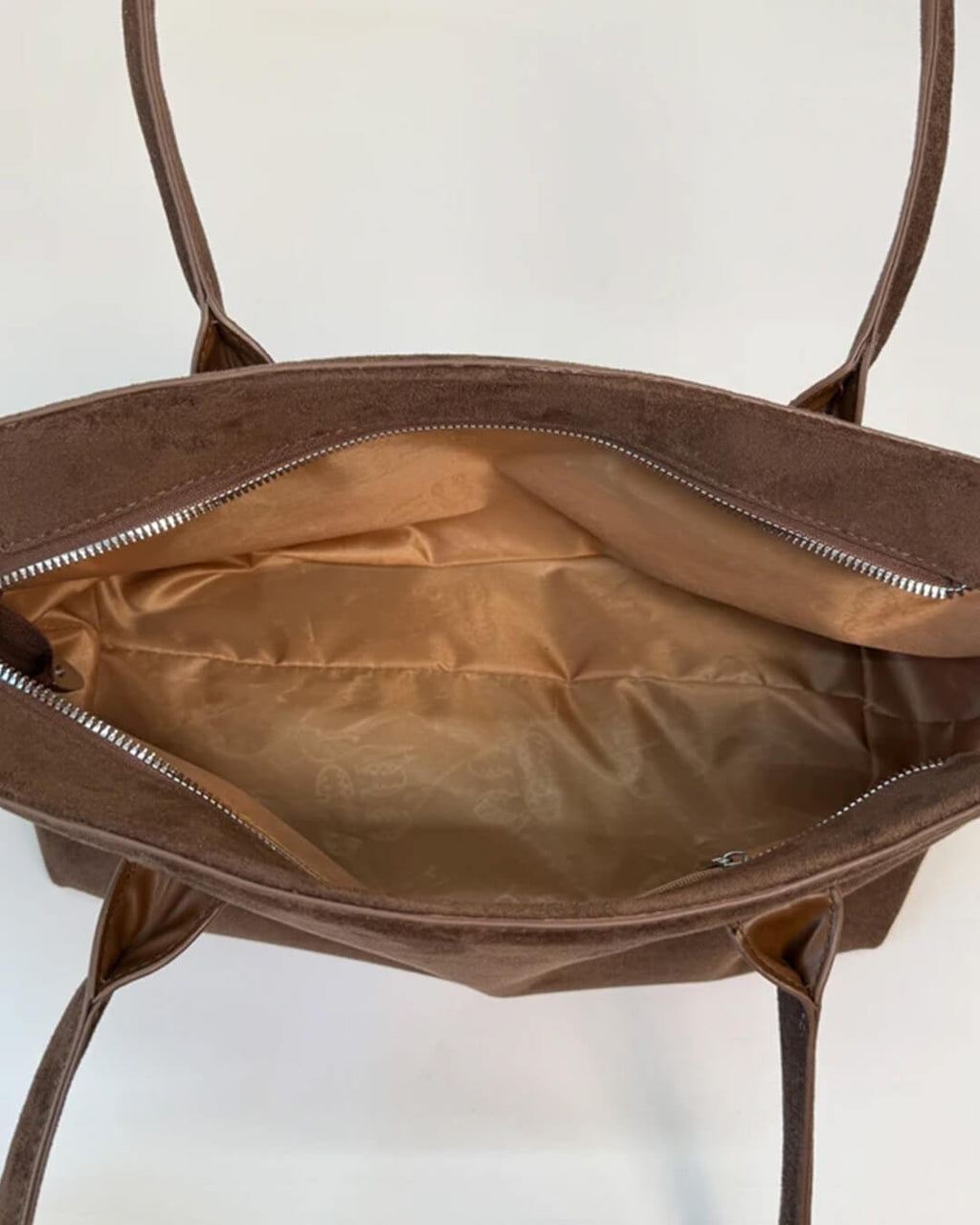 Claudine Faux Suede Shoulder Bag