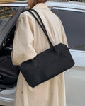 Claudine Faux Suede Shoulder Bag