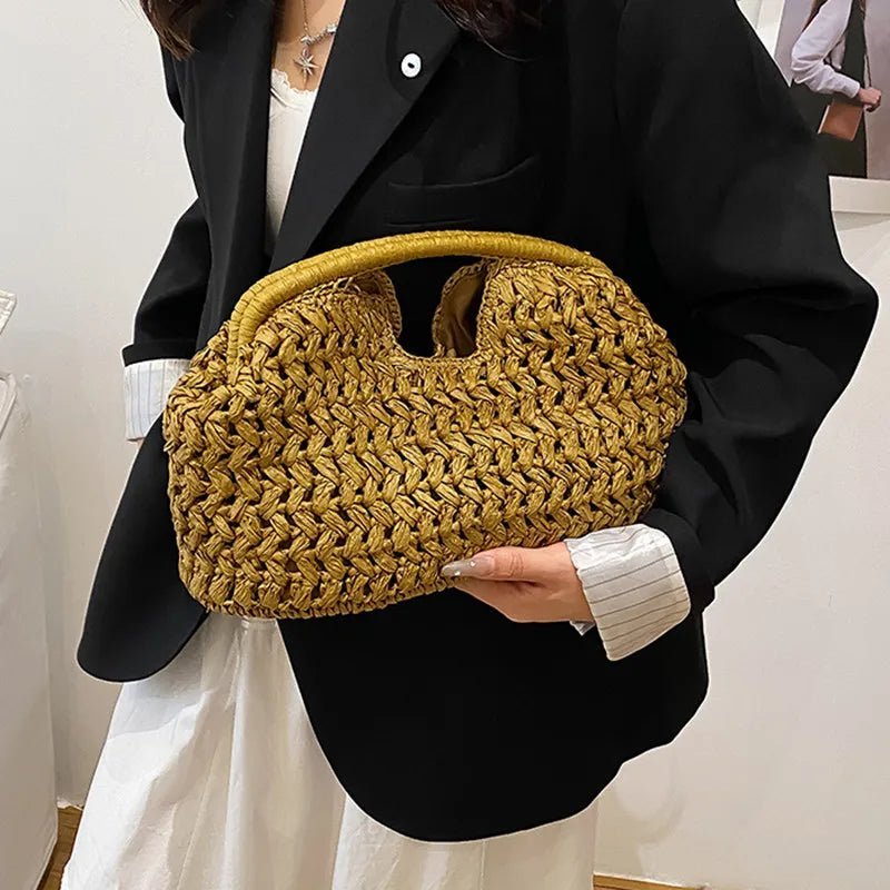 Bianca Woven Rattan Tote