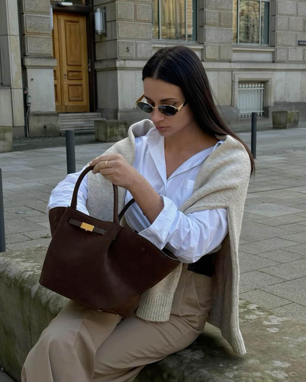 Melanie Suede Bag