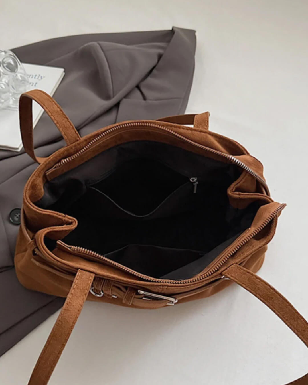 Nora Vegan Suede Bag