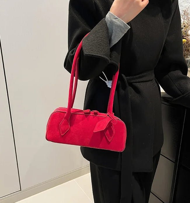 Rebecca Süet Omuz Çantası
