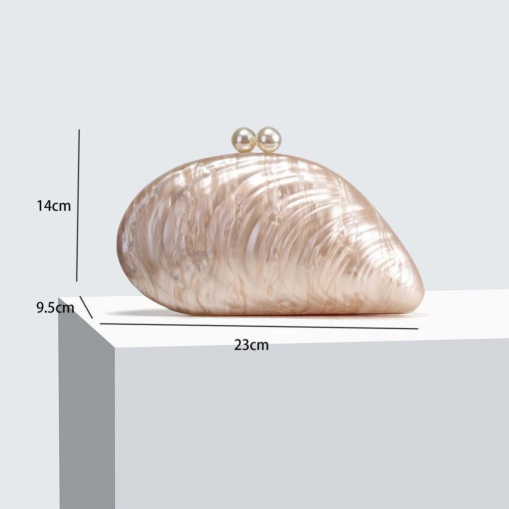 Valentina Shell-Shaped Clutch Purse
