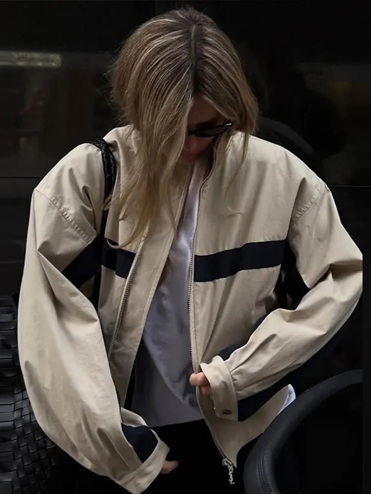 Audrey Oversized Bomber Jacket