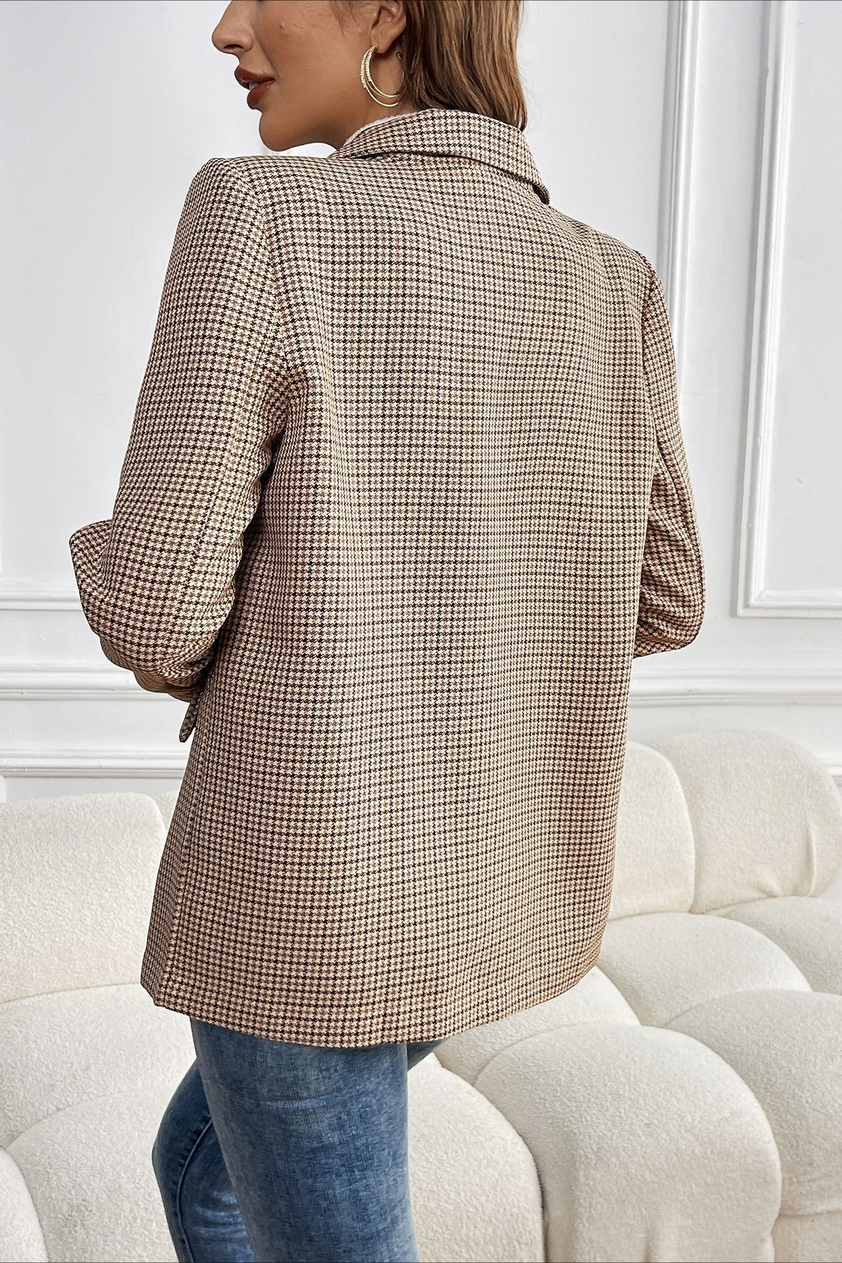 Beatrice Vintage Houndstooth Blazer