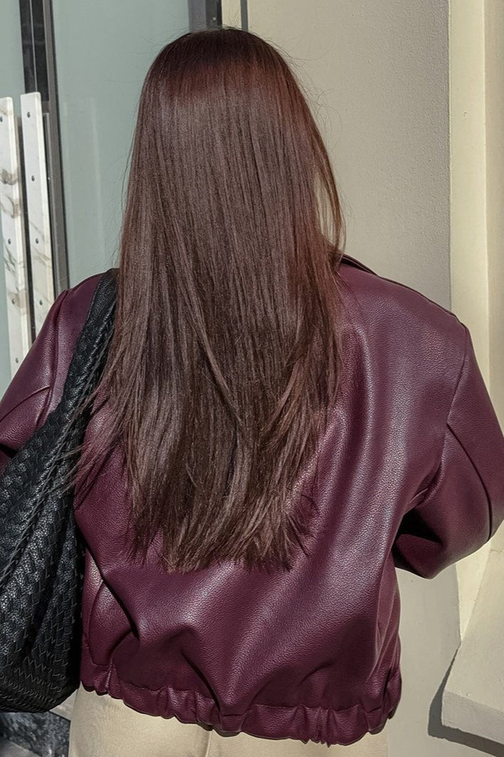 Ilona Faux Leather Matte Moto Jacket
