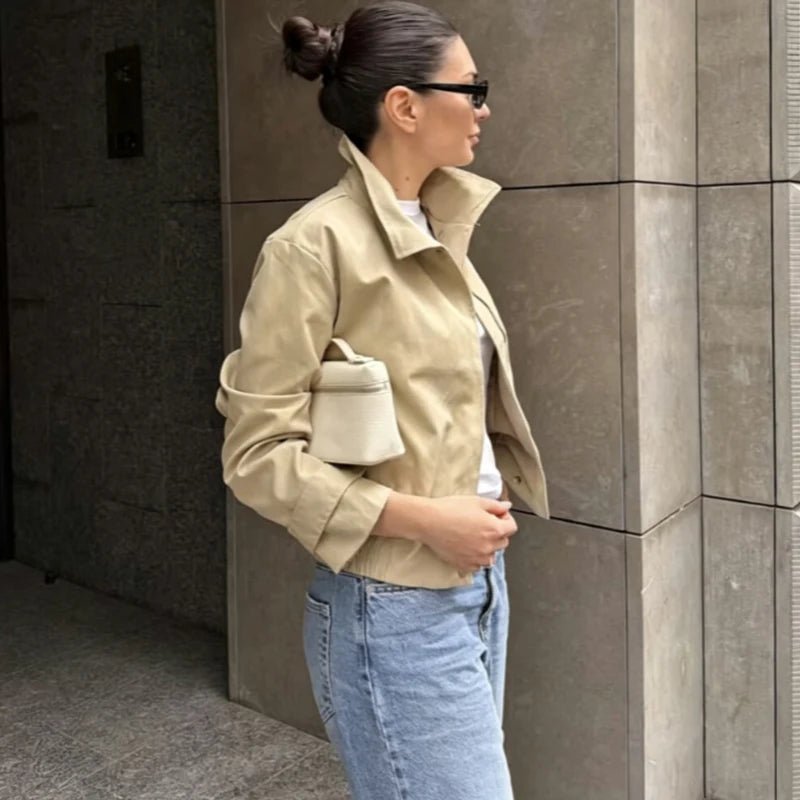 Jenny High Neck Zip Jacket