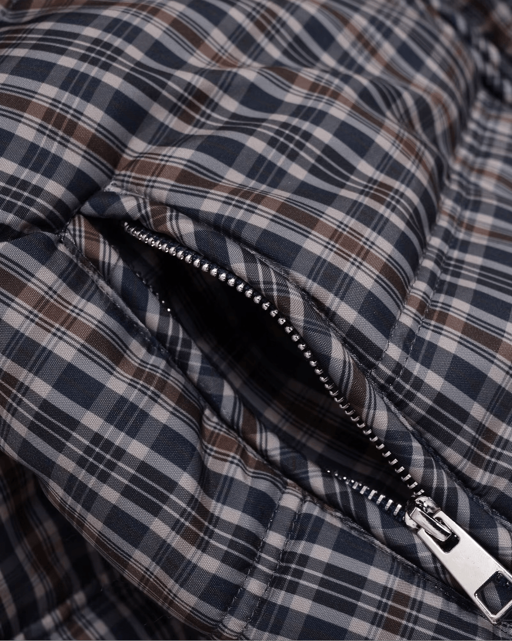 Monica Plaid Puffer Jacket
