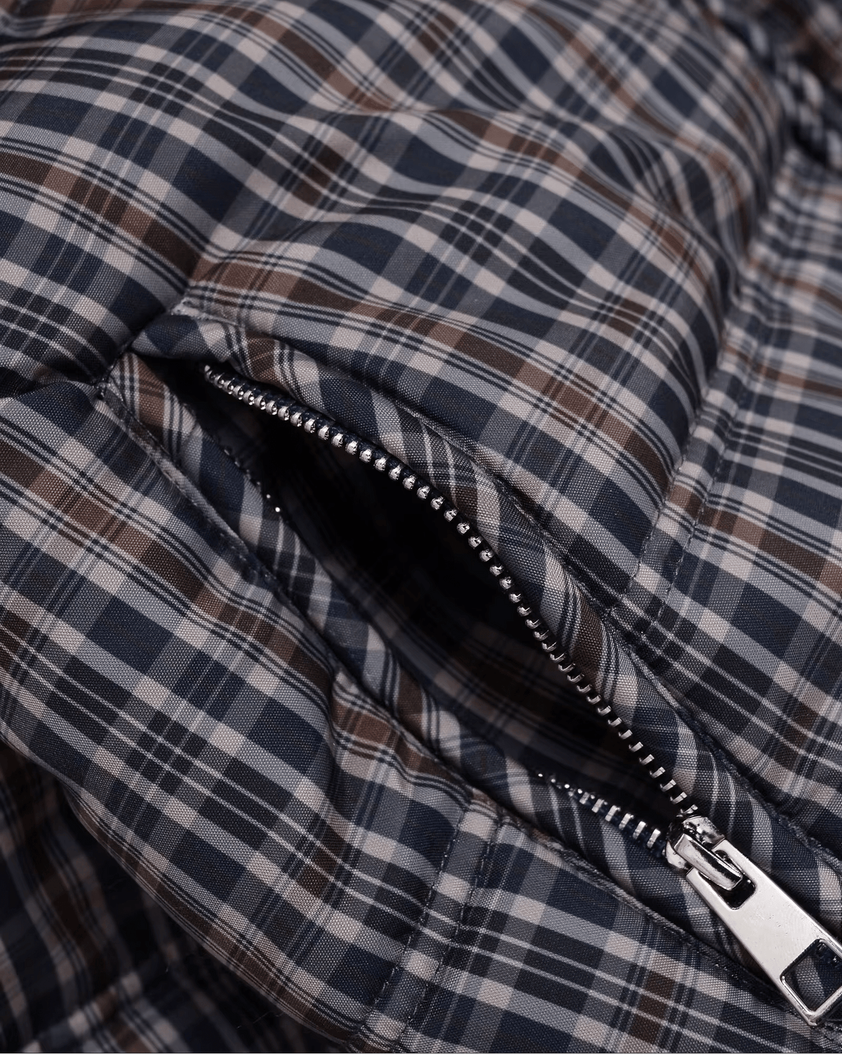 Monica Plaid Puffer Jacket