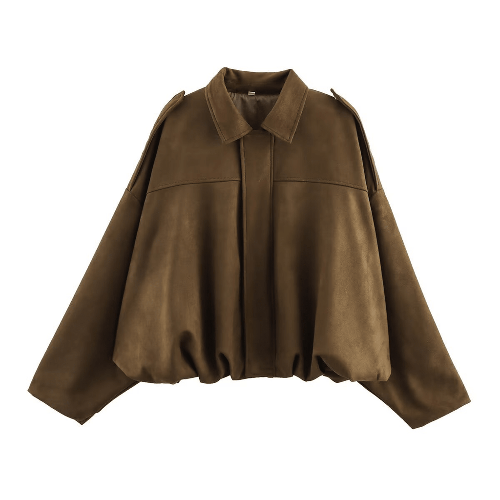 Nina Vintage Khaki Suede Jacket