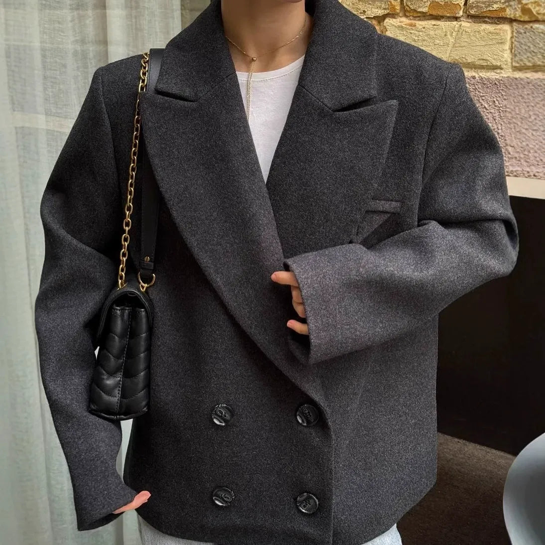 Angeline Rahat Kesim Blazer Ceket