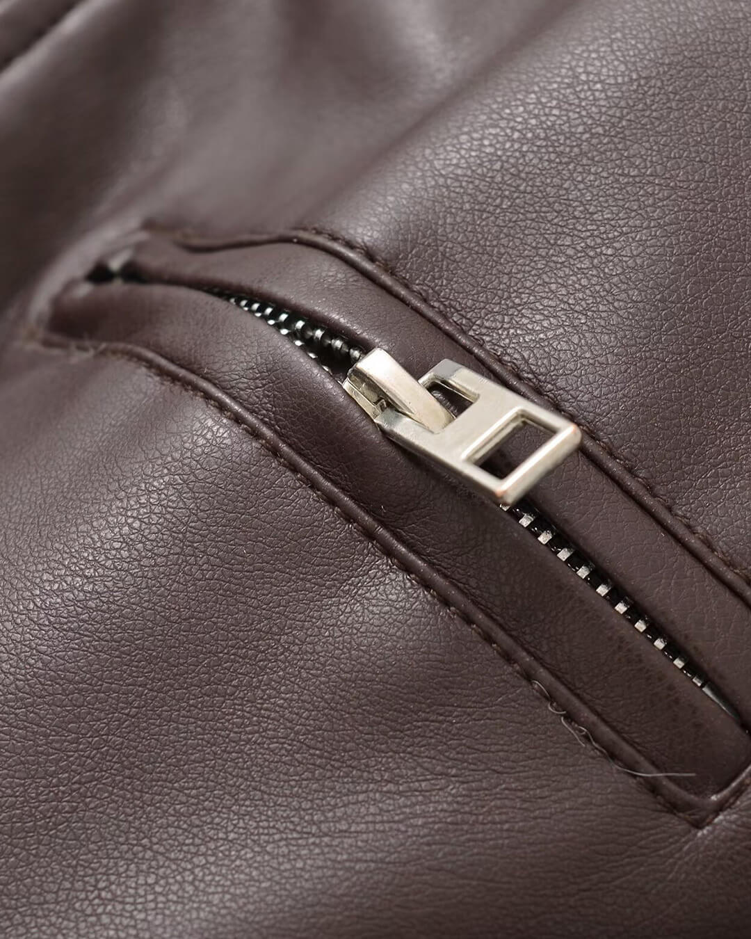 Arabella Faux Leather Bomber Jacket