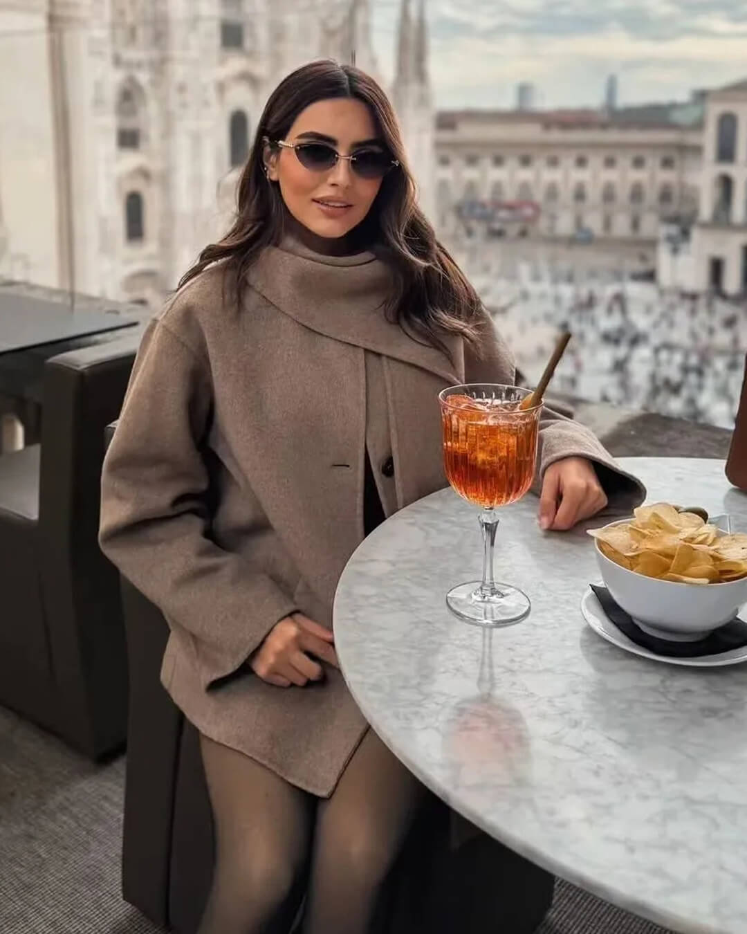 Cecille Palto ve Şal