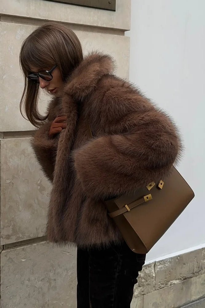 Colette Faux Fur Short Coat